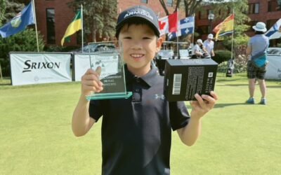 Rylan Chan, the golf prodigy who, at only seven years old, trains daily 2/3 hours a day, dreams of being a pro.